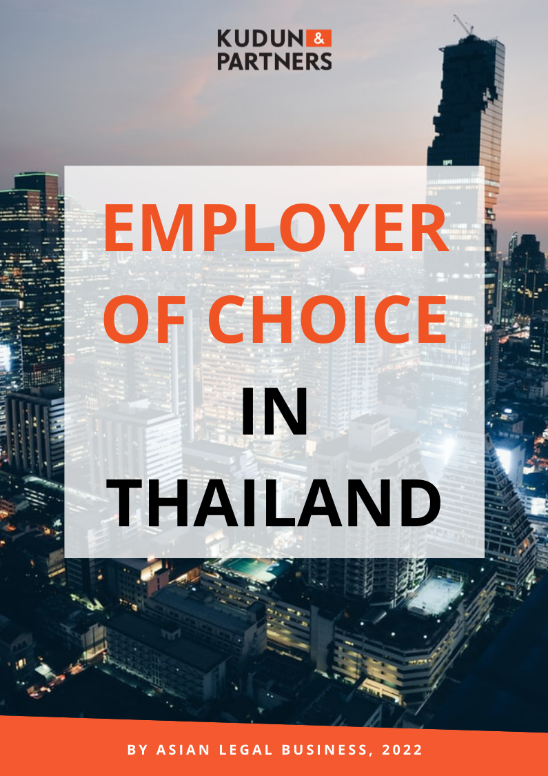 Kudun and Partners Recognized as the Employer of Choice 2022 by Asia Legal Business