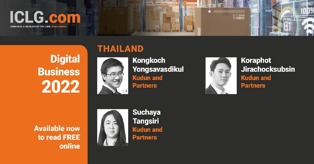 Digital Business 2022 Thailand Chapter by International Comparative Legal Guide